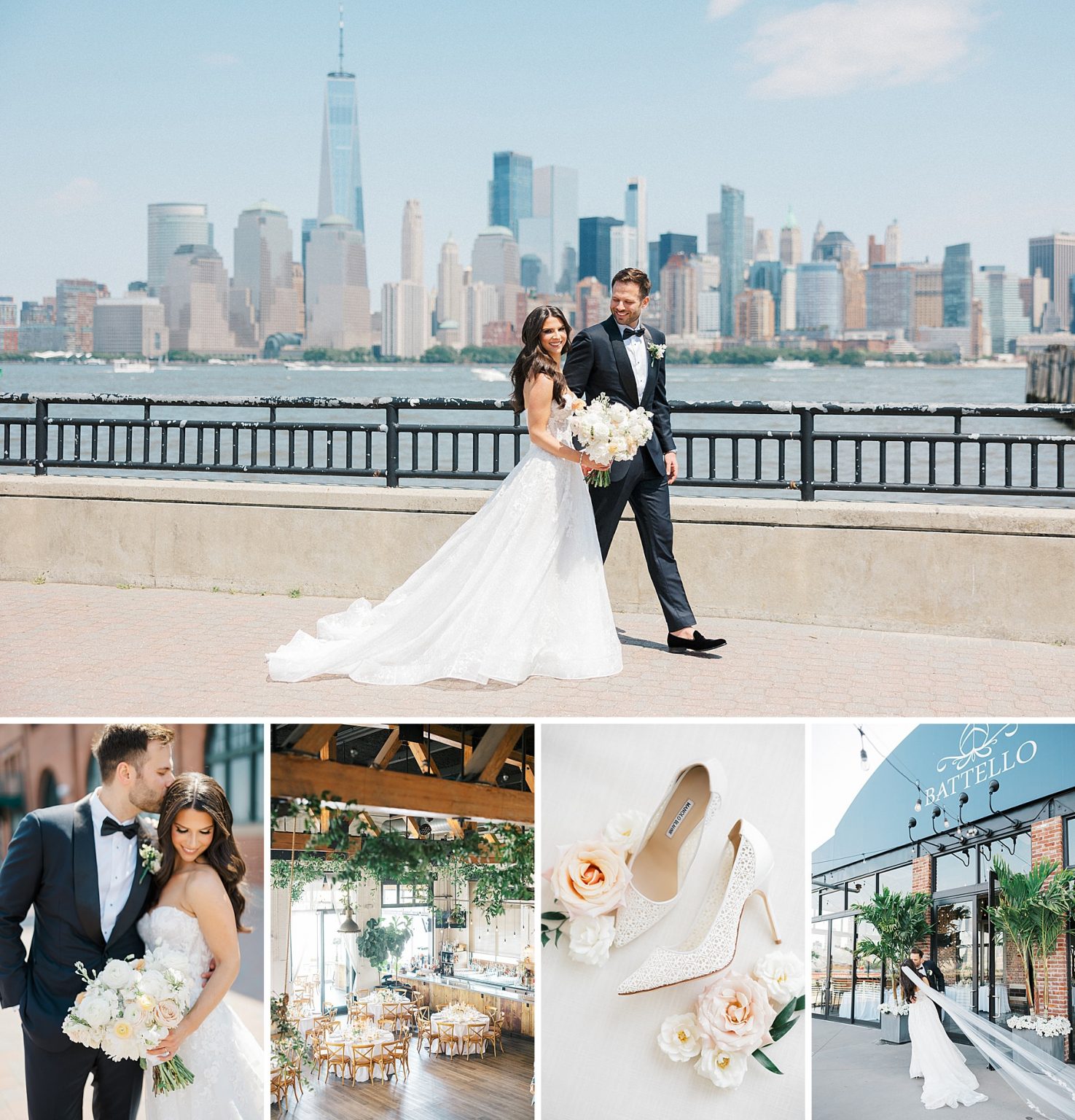 Floral-Filled Waterfront Wedding at Battello Jersey City Floral-Filled Waterfront Wedding at Battello Jersey City